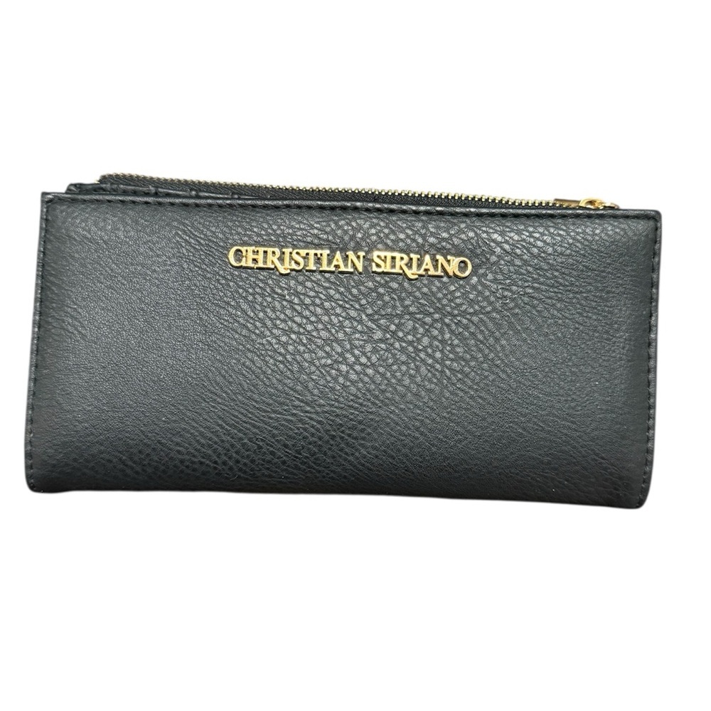 Christian Siriano Black Leather Clutch